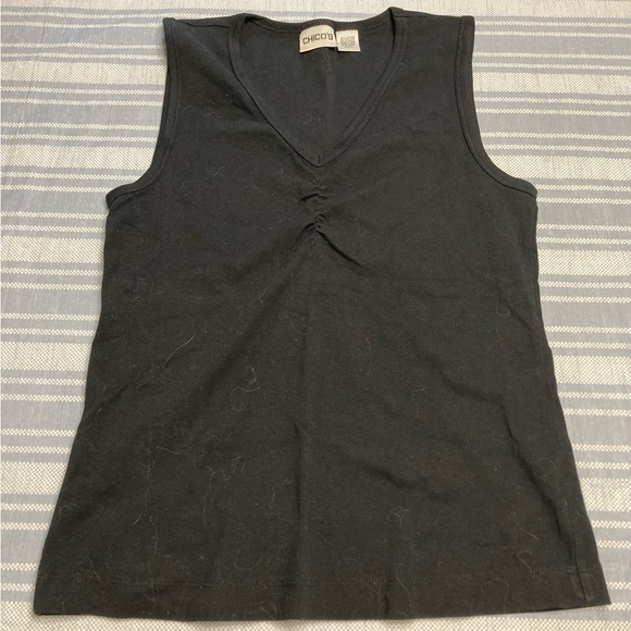 Chico's Tops - 💛TODAY***$10***Chico’s black tank top.